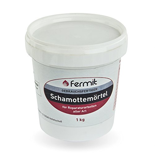 Fermit Schamottemörtel 1kg feuerfest Kleber Mörtel Schamottmörtel