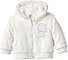 Dirkje Unisex Baby Babyjacket with padding Hooded Long Sleeve Hoodie, White (offwhite), 6 Months