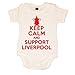 Keep Calm and Support Liverpool Baby Vest (12-18 Months)
