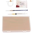 Venipuncture Injection Training Pad Model with 4 Veins Imbedded and 3 Skin Layers for Medical Students Doctors Nurses Practice