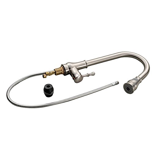 Wasserarmatur Küchenarmatur Waschtischarmatur Wasserhahn Einhebelmischer drehbar ausziehbar - 3