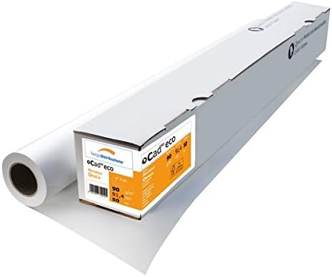 BURGO 148 Pack of 4 Rolls of Paper plotters, Type CAD Plans, 61 cm, 50 m – 90 g/m²