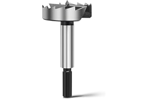 MOXPIFY Broca Forstner de 45 mm para madera, diámetro de 45 mm, longitud de 90 mm con vástago hexagonal de 8 mm