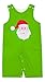 Baby Boys "Santa" Applique Green Corduroy 12 Months Dungarees. Fully lined