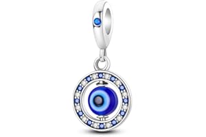 QIKAOLA 925 Charms in argento Sterling per Pandora Bracciali Collana Charms Ciondolo Compatibile con Bracciali e Collane Europee per Donne Ragazze