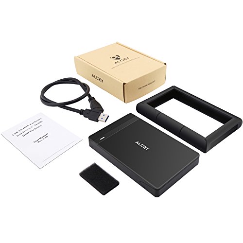 Stoßfestes Alcey 2.5 Zoll USB 3.0 High Speed HDD SSD Festplattenlaufwerk externes Gehäuse, mit stoßfestem Silikonfänger , Unterstützt UASP SATA III, einfache Installation ohne Software - 8