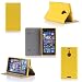 Produktbild Ultra Slim Tasche Leder Style Nokia Lumia 1520 Hülle Gelb Cover mit Stand - Zubehör Etui smartphone phablet Nokia Lumia 1520 Flip Case Schutzhülle (Handytasche PU Leder, Yellow / Gelb) - Brand XEPTIO accessoires