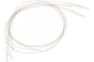 Othmro Lot de 5 gaines thermorétractables industrielles en plastique PE - Longueur : 1 m - Diamètre intérieur : 0,4 cm - 2:1 - Gaines de protection d'isolation pour collage de câbles - Transparent