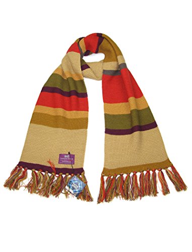 Fourth Doctor (Tom Baker) Shorter Scarf - Official BBC Licensed Doctor Who Scarf by LOVARZI