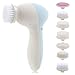 PIXNOR 7-in-1 Electric Facial Massager Cleaner Beauty Care Massager (Light Blue)