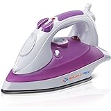 Bajaj Majesty Rave 1250-Watt Steam Iron (White/Purple)