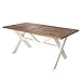 Produktbild Hochwertiger Esstisch BYRON 180cm recyceltes Kiefernholz weiss vintage braun Tisch Holztisch