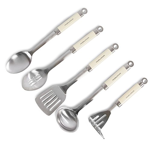 Morphy Richards 46825 5-teiliges Küchenutensilien-Set, aus Edelstahl cremefarben - 2