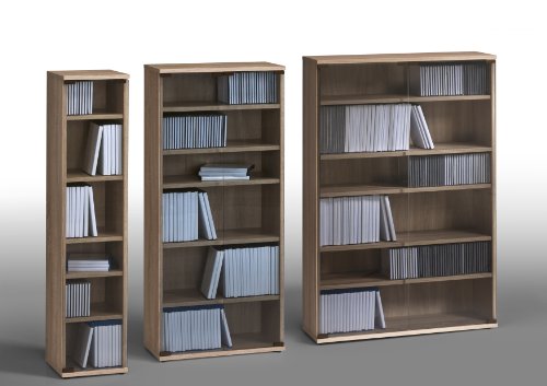 MAJA-Möbel 1887 5525 Medienregal, Sonoma-Eiche-Nachbildung, Abmessungen BxHxT: 75,0 x 110 x 24 cm - 4