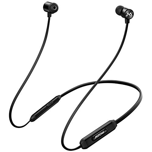 Mpow Bluetooth Headphones, [10 Hrs] Playing Time Hi-Fi Stereo Sound,  Magnetic Neckband Super Lightweight, IPX7 Waterproof Sweatproof, Hands-Free  Call