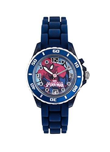 Spiderman Kinder Analog Quarz Uhr mit Gummi Armband SPD3415