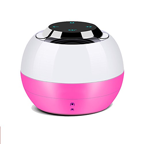 Preisvergleich Produktbild Chenyang86 Audio - Drahtloser Bluetooth-Lautsprecher Nachtlicht buntes Telefon Universal Audio (Farbe : Pink, größe : 8.5 * 8.5 * 6cm)