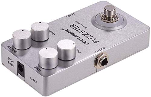 Coolmusic Fuzzster Distortion Guitar Effect Pedal Bass Fuzz Pedal for Electric Guitars