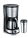 Produktbild SEVERIN Kaffeemaschine, Select, Für gemahlenen Filterkaffee, 8 Tassen, Inkl. Thermokanne und Thermobecher, KA 9475, Edelstahl/Schwarz