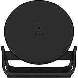 Belkin Chargeur à induction BoostCharge Stand 10 W (chargeur sans fil rapide certifié Qi pour iPhone, Samsung, Google, etc.),