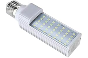 Bopfimer Fishpod Pianta Bianca Acquario 7W Coltiva Luce LED Serbatoio Pesce Corallo Lampadina E27 Lampada