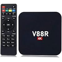 {Upgraded 2021 Model} AUSHA® Smart TV Box V88Rwith Android 10, 4GB RAM 32GB ROM, Quad Core, 2.4G+5G Dual WiFi,64 Bits, H…