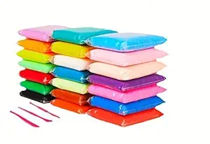 L B Sales 12 pcs Colors Air Dry Clay. Super Light DIY Clay for Model Air Dry Clay Fun Toy, Creative Art Dry Crafts, Gift for Kids (Clay Pack of 12 pcs)- Multi Color