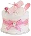 Signature Pink Single Tier Girls Nappy Cake / Baby Hamper / Baby Shower / Maternity Leave / New Baby Gift / FAST DISPATCH