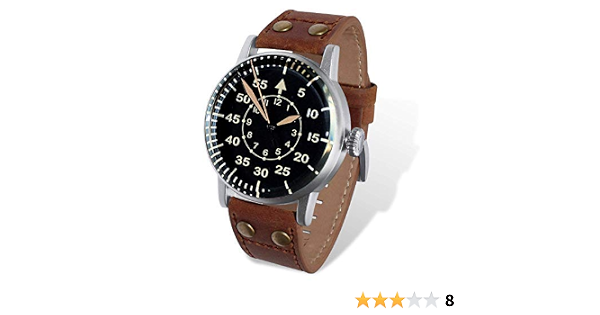Orologio Wartime Luftwaffe, replica storica del modello B-Uhren dell'aviazione  tedesca, II guerra mondiale : Amazon.it: Orologi