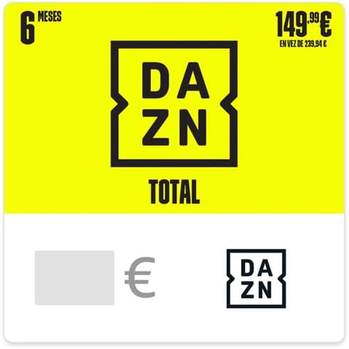 Avis d'Expert & Test Approfondi : TARJETA PREPAGO DAZN TOTAL 6 Meses 149 99 EUR (Sélection)