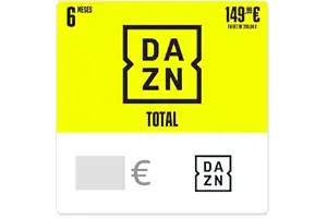 TARJETA PREPAGO DAZN TOTAL 6 Meses 149,99 EUR AHORRA 89,95 EUR - para España - por correo electrónico