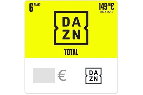 TARJETA PREPAGO DAZN TOTAL 6 Meses 149,99 EUR AHORRA 89,95 EUR - para España - por correo electrónico