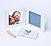 Baby Art Print Frame Rounded (White & Grey)