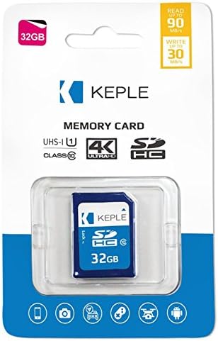 Keple32GB SD Memory Card High Speed Class 10 SD Card Compatible with Nikon Coolpix L32, L31, L840, L320, L830 SLR Digital Camera | 32 GB SDCard UHS-1 U1 SDHC Card