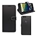 Produktbild Huawei Nexus 6P schwarz uni PU Leder Flip Case Schutzhülle und gratis Displayschutzfolie von Gadget Boxx