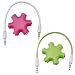 Produktbild Aussel 2 Satz 3.5mm Kopfhörer Kopfhörer Verlängerungs Audio Splitter Adapter 1 Stecker auf 2 3 4 5 Female Audio Kabel (Pink+Green)
