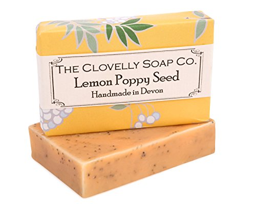 Clovelly Soap Co natürliche, handgefertigte Seife mit Limone & Mohnsaat für alle Hauttypen 100g - 4