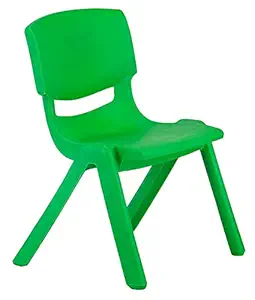 Little Fingers Chair Strong and Durable Kids Plastic School Study Chair - (1-3years) (Color Vary) Small,Green,116