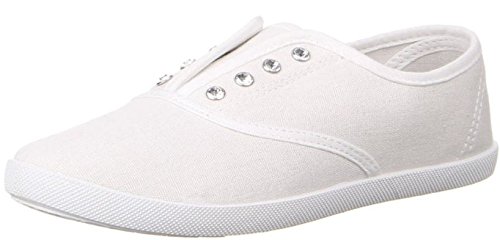 Preisvergleich Produktbild Damen Sneaker Freizeitschuh Damen Sneaker Schnuerschuhe Schuhe Turnschuhe Damenturnschuhe Halbschuhe, Farbe weiss, Gr. 36