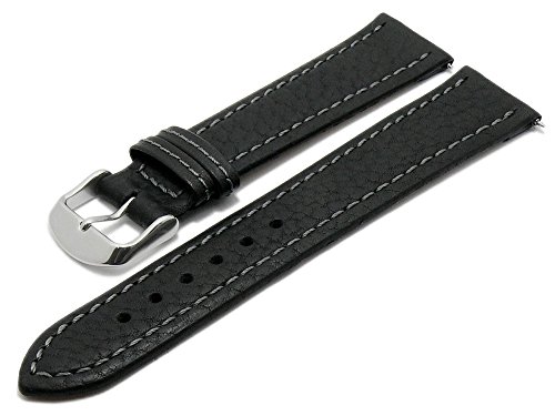 Meyhofer Uhrenarmband XL Breitscheidt EASY-CLICK 22mm schwarz Leder grob genarbt Made in Germany MyFckslb386/XL/22mm/schwarz Meyhofer Uhrenarmband XL Breitscheidt EASY-CLICK 22mm schwarz Leder grob genarbt Made in Germany MyFckslb386/XL/22mm/schwarz