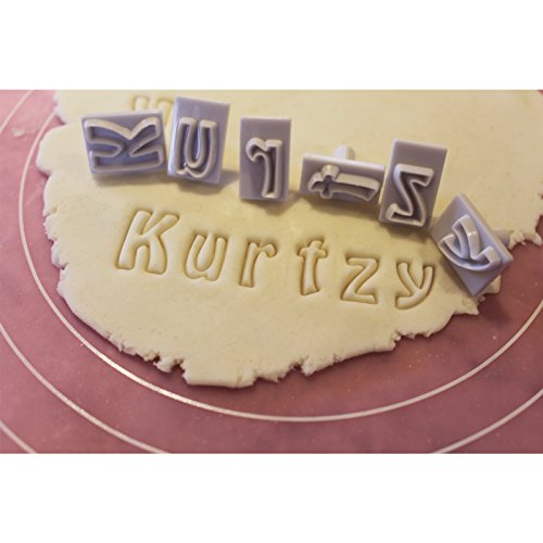 CurtzyTM 64 teiliges Stempelset Alphabet Buchstaben Charakter Kuchendekoration Fondant Zuckerguss - 6