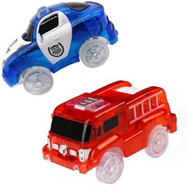 Cars for Flexible and Bright Circuit Magic Tracks (police car blue+Fire truck)
