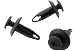 tuqiang® 10 X Clip/Plastic Screw cuce plastica Modanature e fasce – Rivetti plastiche/imbottitura/pannelli di porte – Questi CLIP si inseriscano in un foro di 6 mm – Modanatura di installazione