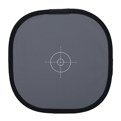 VBESTLIFE 30 x 30 cm Balance des Blancs 18% Blanc Carte de Balance Focal Planche avec Sac de Transport pour Photographie.