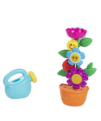 Blue Panda Bath Toys - 2-Pack Flower Sprinkler Baby Bathtub Toy Watering Can, Waterwheel Educational Sensory Toys Kids