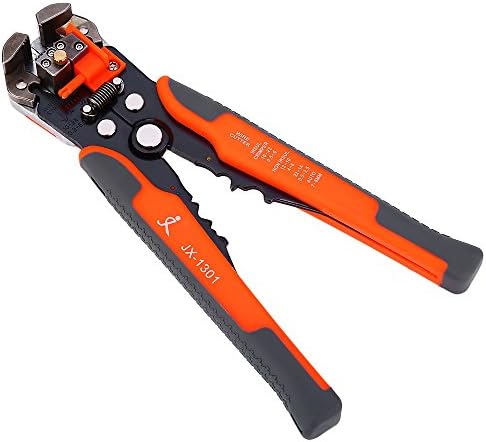 Wire Stripper, Multifunctional Cable Cutter Wire Cutter Plier Ratchet Wheel Save Effort Crimping Press Pliers Wire stripper (Red)