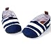 For 0-12 Month,Clode® Baby Boys Toddler Soft Sole Strip Shoes Infant Boy Girl Toddler First Walker Shoes (UK:2(6~12Months), Blue)
