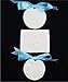 BabyRice Budget New Baby Gift - Soft Clay Dough Imprints Kit with Photo Display Frame Blue Boy, Pink Girl, White Unisex. Perfect present for newborn babies. Gift Boxed. (Large (7x14"), Black Mount / White Clay Dough)