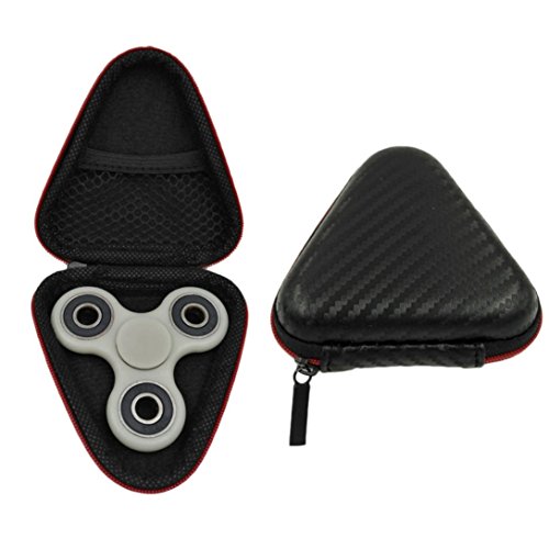 Kolylong Protect Box For Fidget Hand Spinner Triangle Finger Toy, Focus ADHD Autism Fingertip Gyro Toy Carry Case Black Kolylong Protect Box For Fidget Hand Spinner Triangle Finger Toy, Focus ADHD Autism Fingertip Gyro Toy Carry Case Black