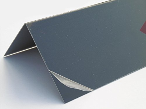Alu Winkelblech, Aluminium Blechwinkel, Kante, Winkel 90° Eckwinkel Anthrazit Grau RAL 7016 (50mm x 50mm) - 3